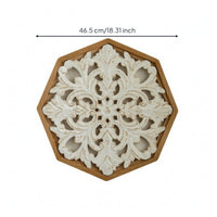 Floral Scroll Wall Decor Distressed Finish House Decoration Vintage Style for Home Decor