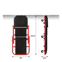 Foldable Creeper with Seat 2 in 1 Creeper with Seat Garage Chair Convertible Mechanic Stool Padded for Mechanics
