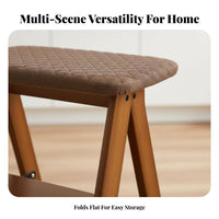 With Backrest Convertible Ladder Chair Multi-Functional Step Stool Foldable Design Folding Seat Space-Saving for Apartment Dwellers, Office Workers, Kitchen, Living Room, Pantry, Library