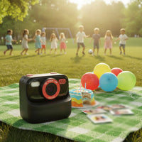 Thermal Printing Kids Instant Camera Compact Kids Digital Camera Mini Safe for Creative Play, Travel