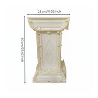 Reusable Roman Column Mold Thickened & Reinforced Plastic Balcony Railing Mold Long-Lasting Cement Fence Form Fine Surface Finish for Builders, Staircase