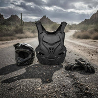 Shock-Absorbing Resistant Motorcycle Shockproof Motocross Adjustable Fit Dirt Bike Chest Protector Lightweight for Away from-Road Riders, Racers