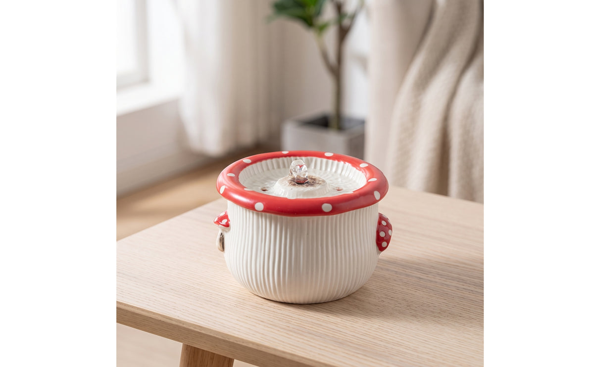 Ceramic Pet Water Dispenser Compact Pet Water Dispenser with Cleaning Pump Sturdy for Cat Owners