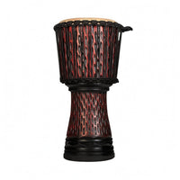 Natural Drumhead Djembe Drum Carved Wood Rope Tuned Goblet Drum Artisan-Made Percussion Instrument for Music Teachers