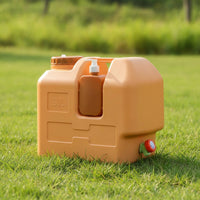 Portable Water Tank with Pump Bottle Heavy-Duty Outdoor Water Carrier with Tube Leakproof Jerrycan for Journeyers, Camping