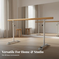 Freestanding Dance Barre Stable Weighted Base Freestanding Dance Barre Non-Slip Rubber Bottom Home Dance Practice Bar for Dancers, Beginners
