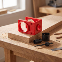 Door Lock Installation Kit with Wide Compatibility Door Lock Jig Comprehensive Hole Positioning Jig for Carpenters