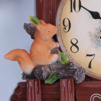 European Style Living Room Wall Clock Cuckoo Bird Chime Children's Room Decorative Alarm Creative Home Hanging Clock