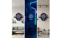 Digital Electronic Dartboard LED Soft Tip Dartboard Multiplayer Game Family-Friendly for Home