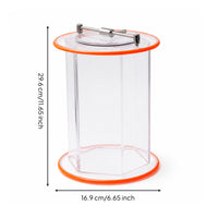 Replacement Polishing Drum Wear-Resistant Polishing Drum with Lid Efficient Barrel with Sealing Cover for Jewelers