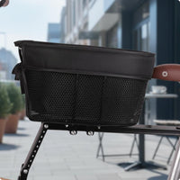 Foldable Dog Bike Basket Easy to Fold Dog Bike Basket Removable for Biking, Outdoor Rides