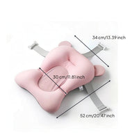Baby Bath Cushion Cushioned Baby Bath Pad with Straps Breathable for Infants