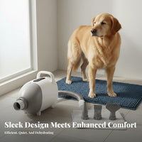 Adjustable Speed and Temperature High Velocity Dog Dryer Low Noise Operation Dog Grooming Blower Fast Drying High Velocity Pet Dryer Quick Dry for Large Dogs, Cats, Professional Groomers, Home Use