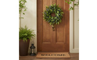 Artificial Olive Wreath Realistic Look Artificial Flower Wreath Easy to Hang Home Decor for Patio