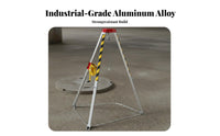 Retrieval Tripod Adjustable Legs Retrieval Tripod with Winch High Stability for Emergency Responders, Utility Workers, Manholes, Tunnels