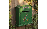 Animal Mailbox Wall-Attached Emerald Mailbox Decorative Metal Letterbox