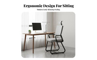 Adjustable Height Rolling Mesh Chair Swivel Function Rolling Mesh Seat Ergonomic Design Seating Furniture Support for Office Workers, Students, Adults, Study Room, Bedroom