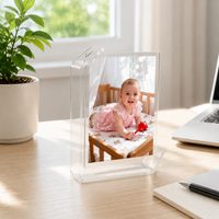 Acrylic Photo Frame, Transparent L-Shaped Self-Standing Photo Frame, For Travel, Graduation Souvenir