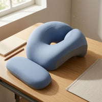 Ergonomic Memory Foam Rest Pillow Central Opening Chest Support Pillow Contoured Desk Cushion Removable