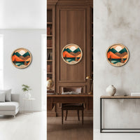 Lightweight Wooden Wall Decoration Decorative Wooden Sign with Adhesive Backing Long-Lasting Round Wood Plaque Portable for Dorm Room