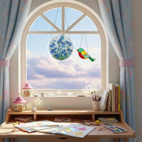 Light-Catching Colorful Bird Window Decor Vibrant Bird Sun Catcher Decorative Acrylic Sun Catcher Artistic for Sunny Room