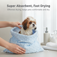 Small Pet Quick Dry Bathing Bag for Ferrets, Guinea Pigs, and Rats