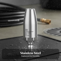 1/4 Inch Quick Connect Nozzle Resistant High Pressure Washer Nozzle Construction Stainless Steel Tip for DIY Enthusiasts