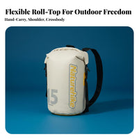 Versatile Carrying Straps Wet Dry Separation Bag Lightweight Waterproof Backpack Adjustable Capacity for Beachgoers, Beach, Rafting, Boating
