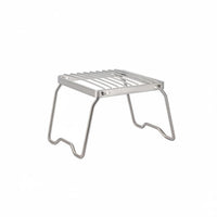 Compact Storage Collapsible Outdoor Grill Stand Easy Setup Foldable Cooking Stand Heavy Duty Portable Grill Rack Rust Resistant for Barbecue