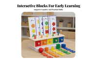 Early Education Shape and Color Matching Box Cognitive Development Color and Shape Matching Toy Hand-Eye Coordination Educational Approach Coin Box Sensory Play for Toddlers, Preschoolers, Kindergarten, Preschool, Daycare