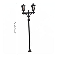 Realistic Intricacy Mini Street Light Model Decorative Miniature Street Lamp Vintage Design Miniature Lamp Post Sturdy for Dollhouses