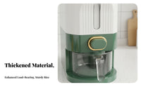 Single-Press Dispensing Rice Dispenser Moisture-Proof Sealed Rice Bin Slim Body for Countertop, Cabinet