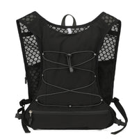 Lightweight Backpack-Design Running Vest Adjustable Cord Lacing Mesh Running Vest Wide Shoulder Straps Outdoor Gear
