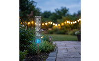 Decorative Bird Rain Gauge with Metal Stake Easy to Read Glass Rain Gauge with Metal Stake Attractive Beautiful for Gardeners