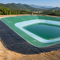 HDPE Geomembrane Pond Liner, Reservoir & Landfill Liner, Impermeable Heavy Duty for Irrigation Channels, Waste Containment