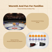 Portable curling game for families