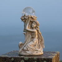 European Style Resin Ornament Detailed Sculpting Celestial Fairy Statue Ornate Mythical Maiden Sculpture for Courtyard, Hotel