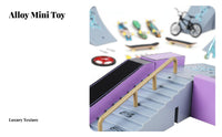 Combinable Ramps Fingerboard Skate Park Kit Long-Lasting Fingerboard Ramp Kit Easy to Assemble for Teens, Beginners, Tabletop, Desk