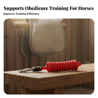 Equestrian Training Lead Tug-Resistant Horse Lunge Line Equine Lunge Line Long-Lasting Brass Hook Braided Horse Lead Rope