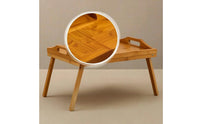 Bed Table with Folding Legs Lightweight Bed Tray with Folding Legs Sustainable Bamboo Portable Desk for Floor