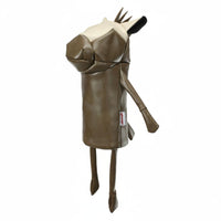 PU Leather Golf Wood Cover Stitching Cartoon Golf Headcover Stain-Resistant PU Leather Wood Cover