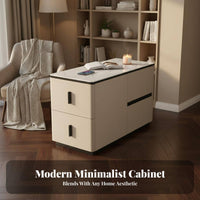Multi-Drawer End Table Scratch-Resistant Top for Living Room, Homeowners, Adults