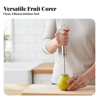 Pear Corer Anti-Rust Apple Corer Serrated Stainless Steel Coring Tool for Chefs, Parents, Meal Prep, Cooking