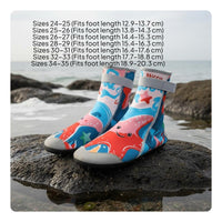 Easy on/remove Non-Slip Aqua Shoes Toe Protection Quick Dry Water Socks Flexible Toddler Beach Shoes Breathable for Swimming