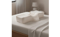 Contoured Latex Pillow Cervical Support Pillow Bedding Accessory for Bedroom