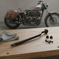 Chrome Plated Saddlebag Bracket Metal Iron Saddlebag Support Frame Black for Harley Riders, Wheel Clearance