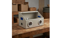 Dust-Proof Work Box Slanted Top Dust Collection Box Hand Grips for Workshop
