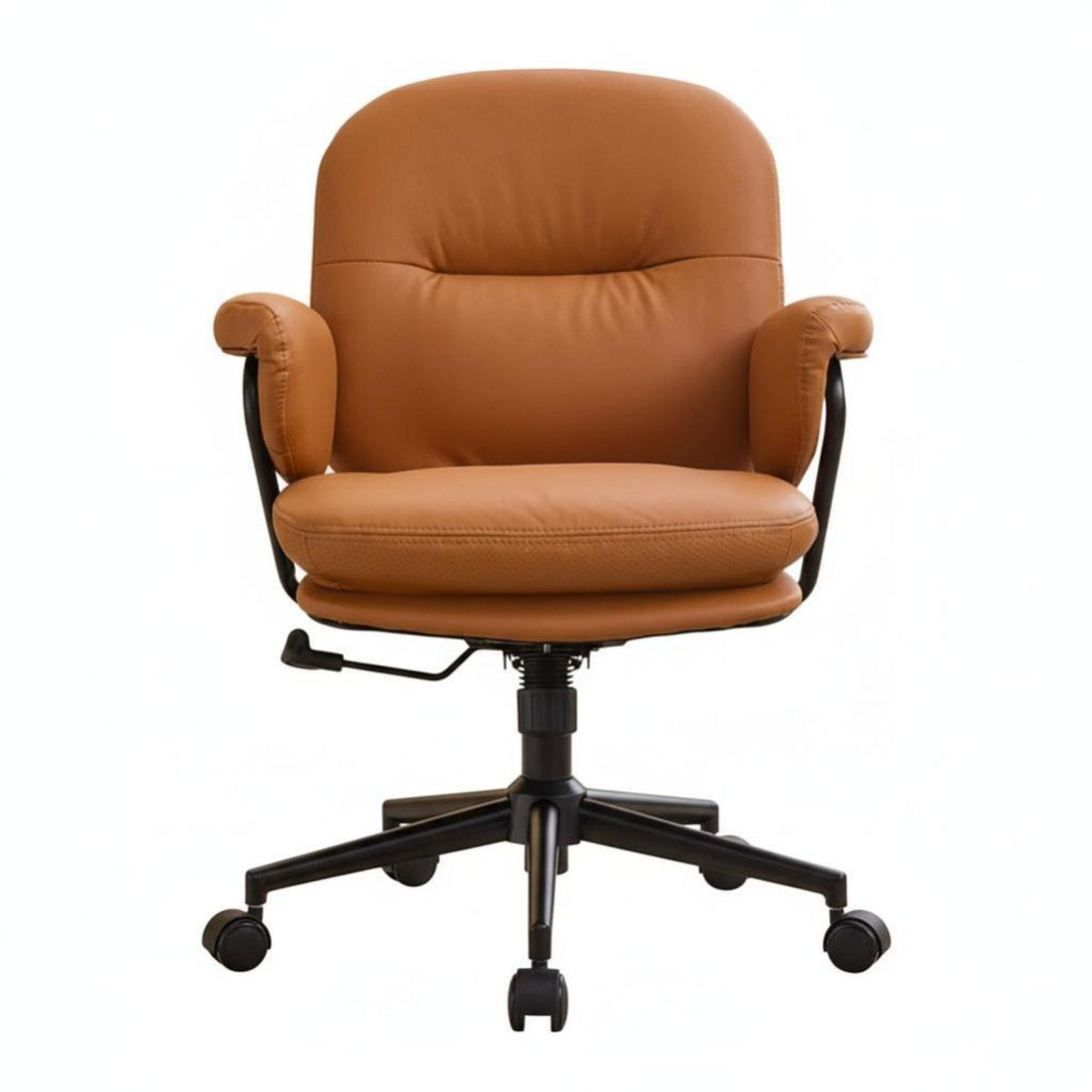 Highspinal support Upholstered managerial Chair 360-Degree rotate Upholstered Rolling Armchair Ergonomic Design Office Furniture Padded Seat for Home Users, Professionals, managerials, Study Room, Bedroom