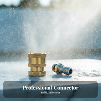 2 Pieces M14 Quick Disconnect Fitting Solid Metal Construction 1/4 Inch Quick Connect Plug High Pressure Hose Adapter