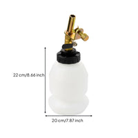 Handheld Fluid Filling Bottle Compact Bottle with Valve Translucent Dispenser for Mechanics, Garage